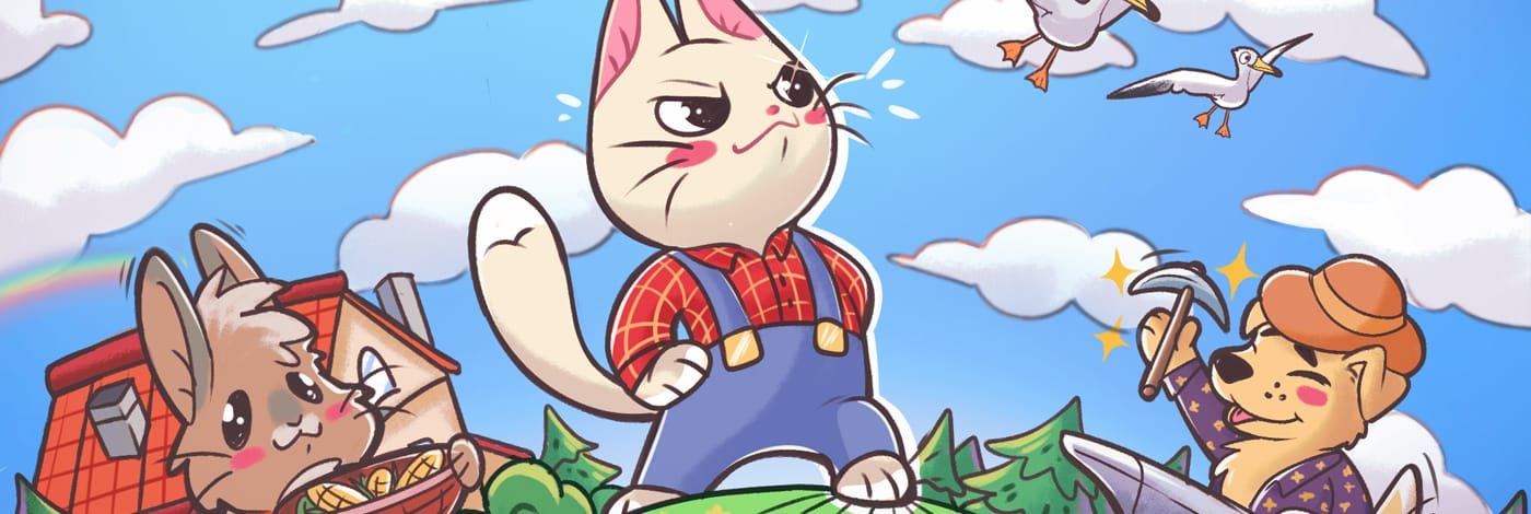 Meows Cat Island Farm Banner